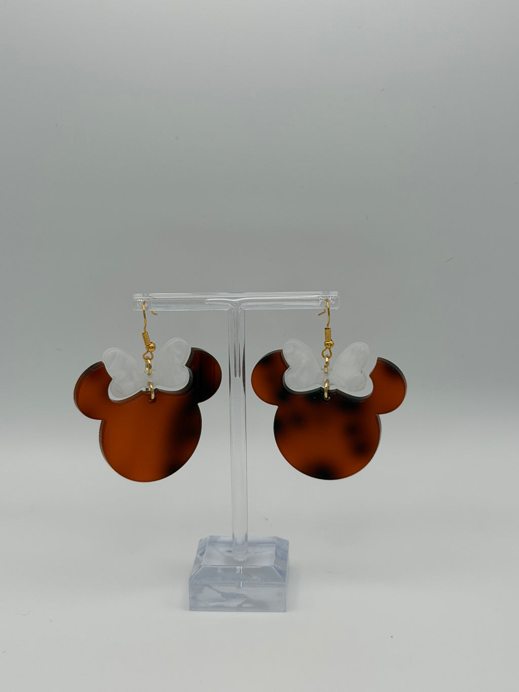 Magic Silhouette Leopard Two-Piece Articulated Dangle Earrings