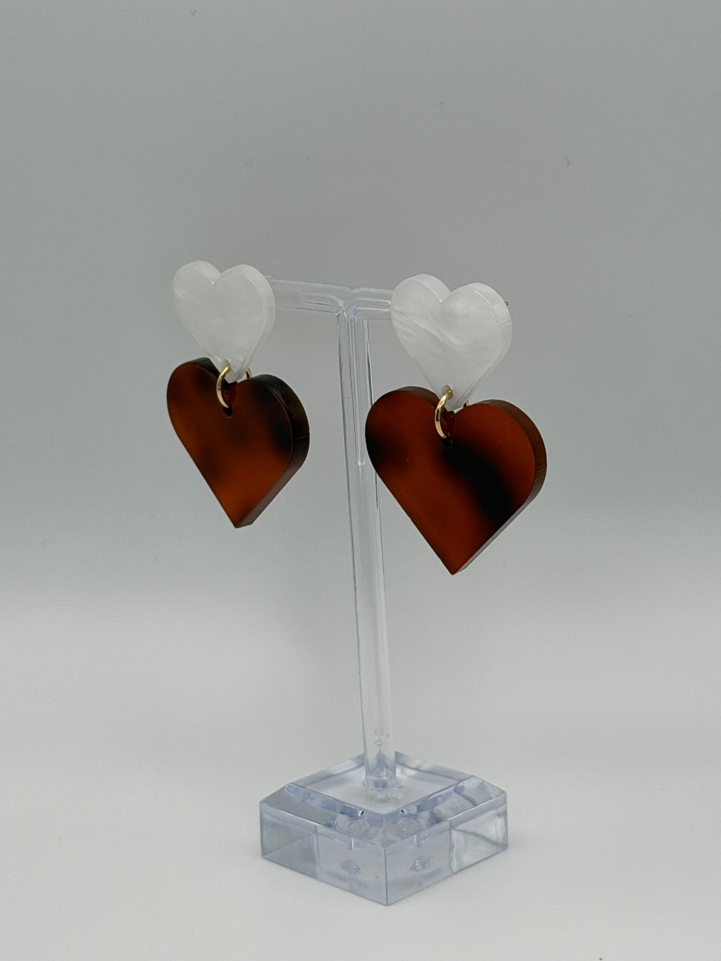 Duet Heart Articulated Dangle Earrings