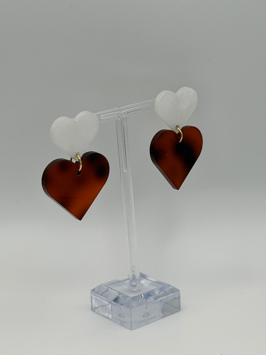 Duet Heart Articulated Dangle Earrings