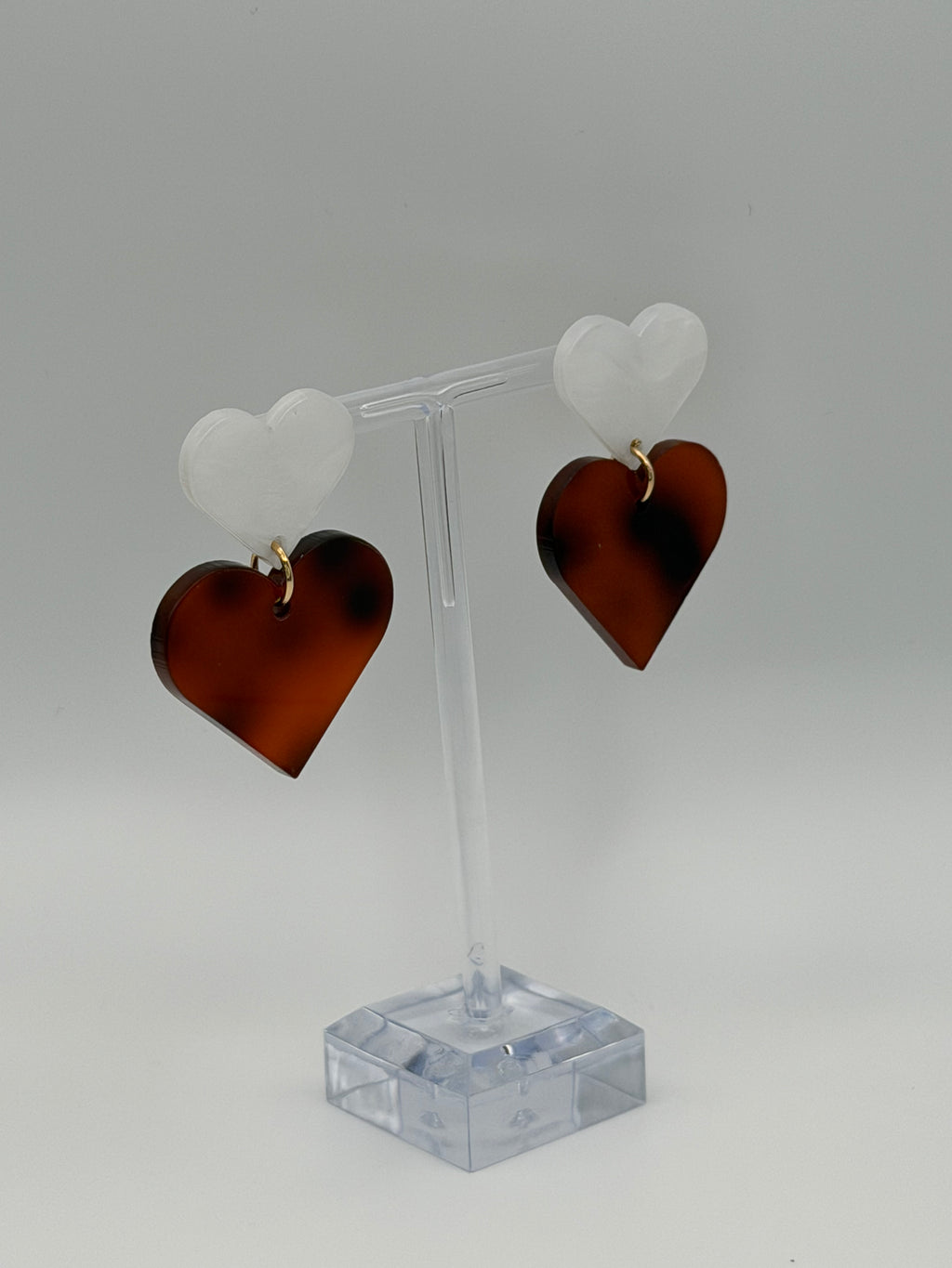 Duet Heart Articulated Dangle Earrings
