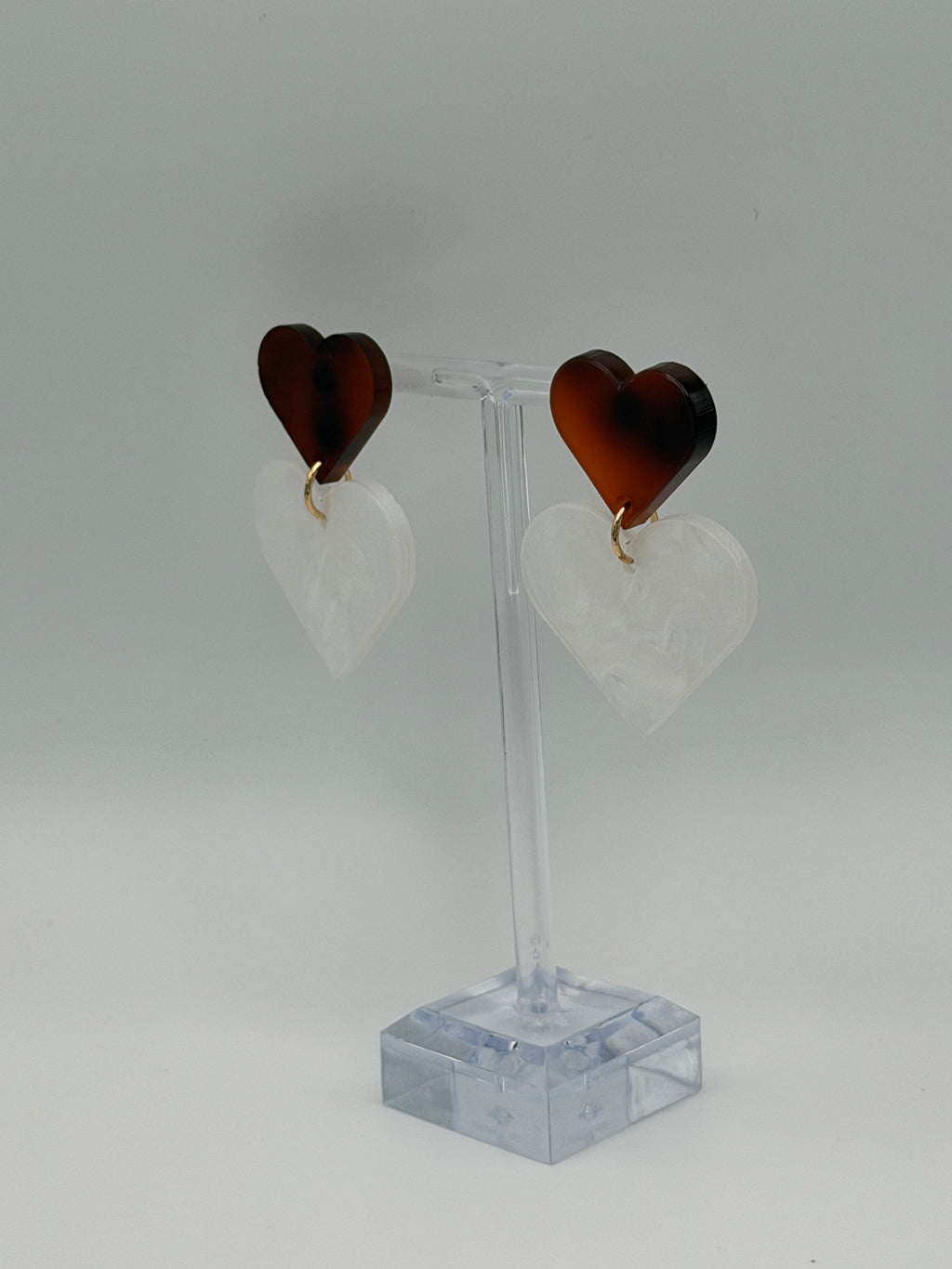 Duet Heart Articulated Dangle Earrings