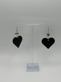 Stone Heart Articulated Dangle Earrings