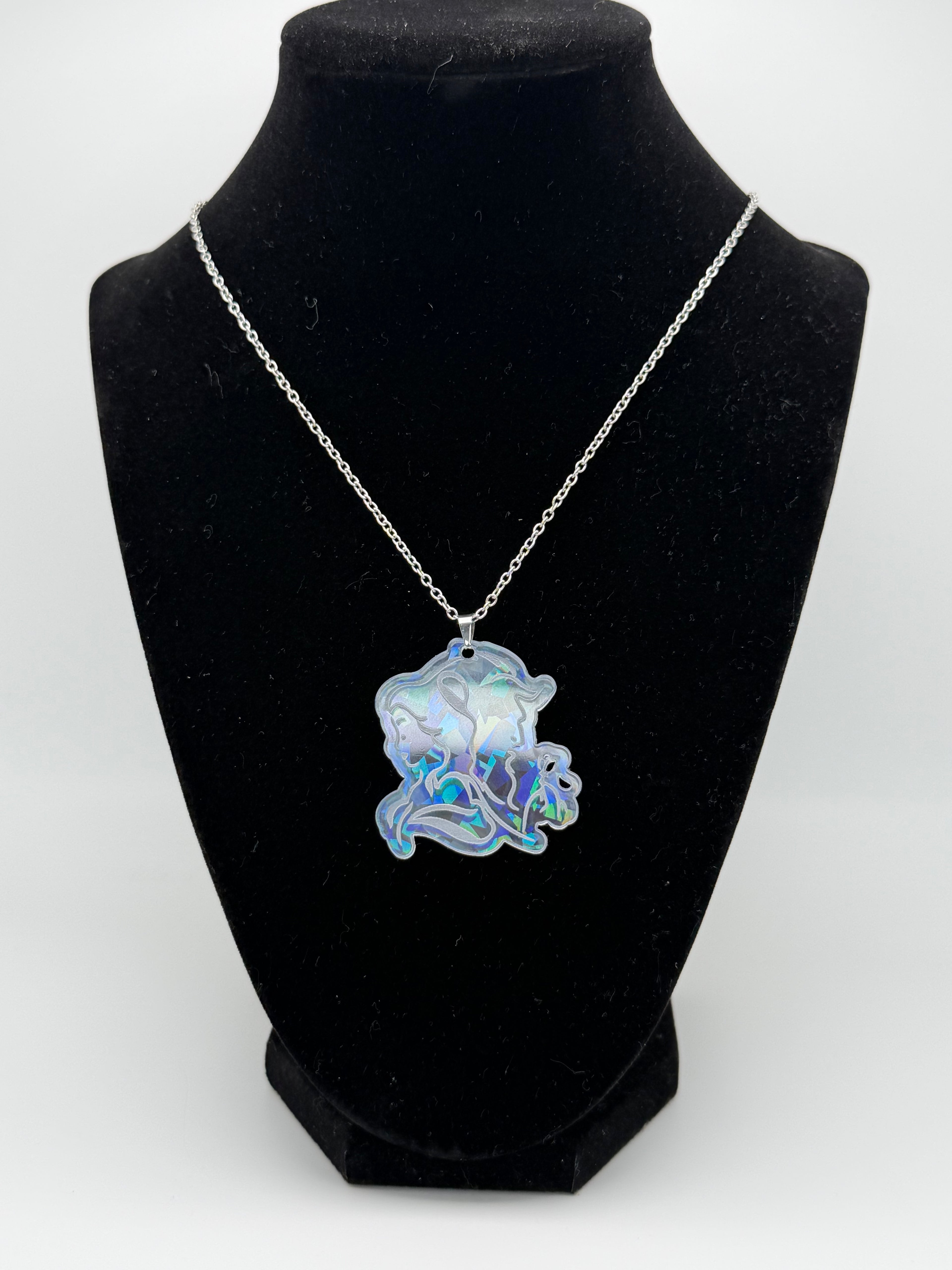 Enchanted Glass Princess Silver Cameo Pendant Necklace — Exclusive Edition