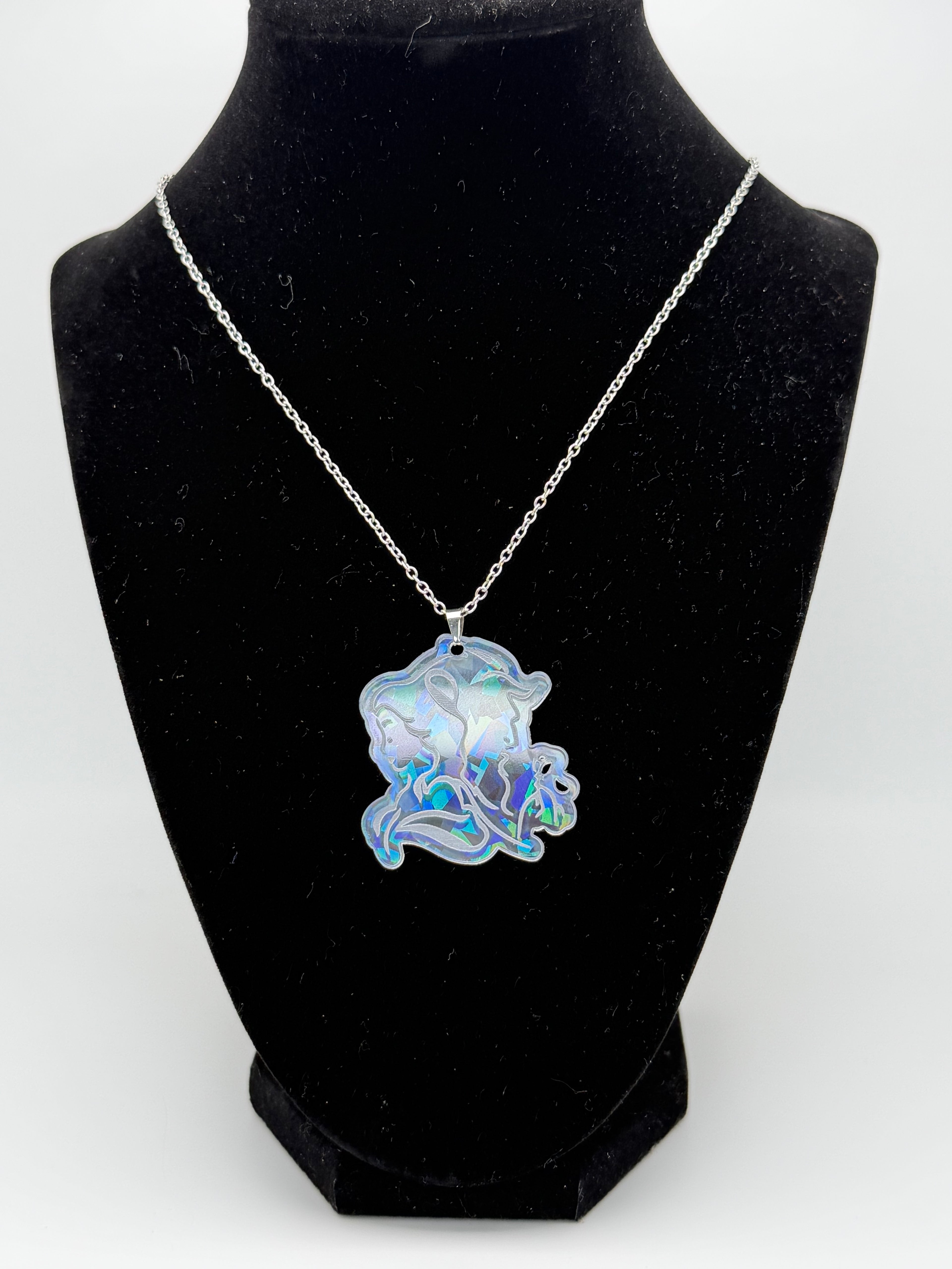 Enchanted Glass Princess Silver Cameo Pendant Necklace — Exclusive Edition