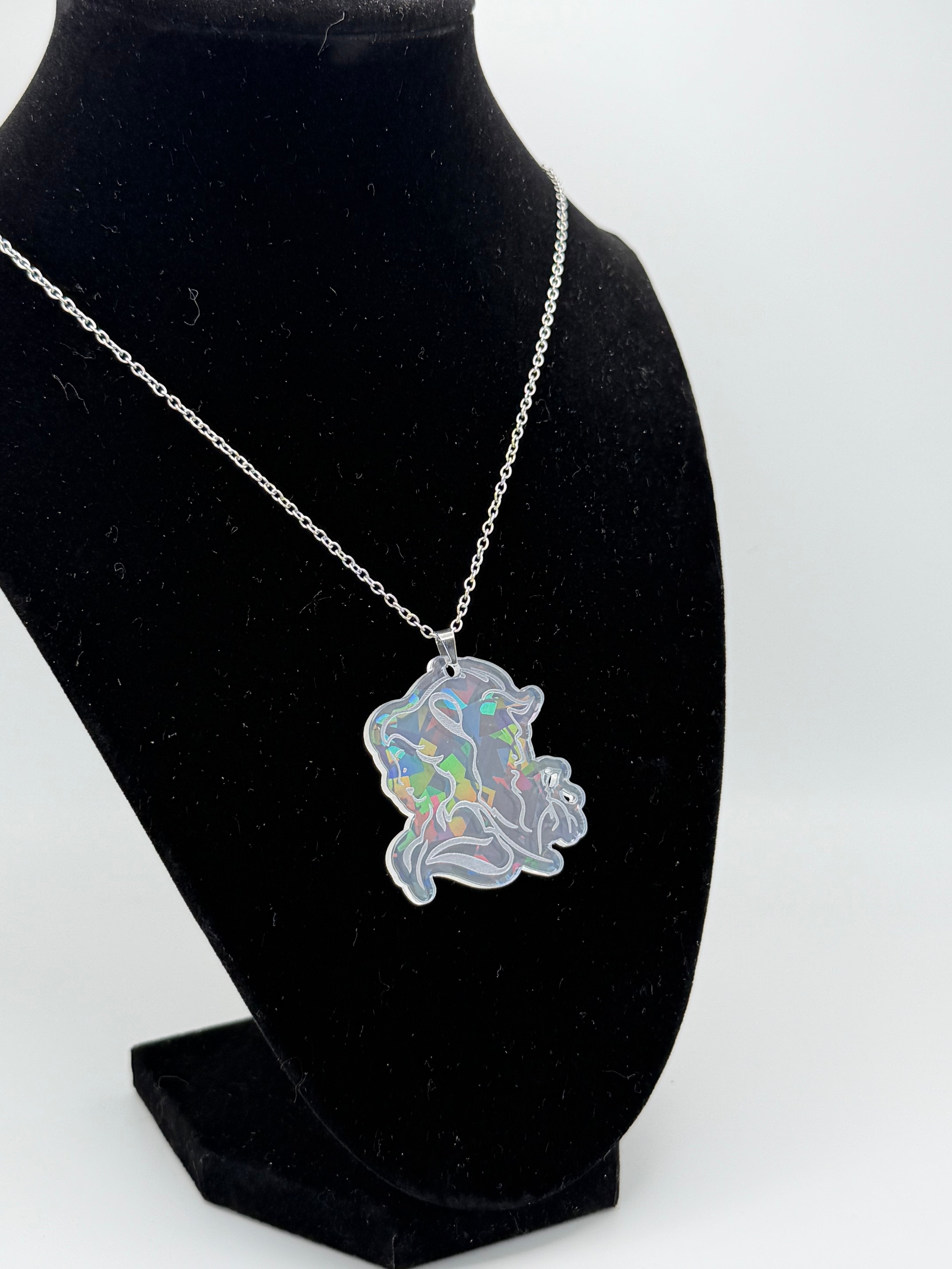 Enchanted Glass Princess Silver Cameo Pendant Necklace — Exclusive Edition