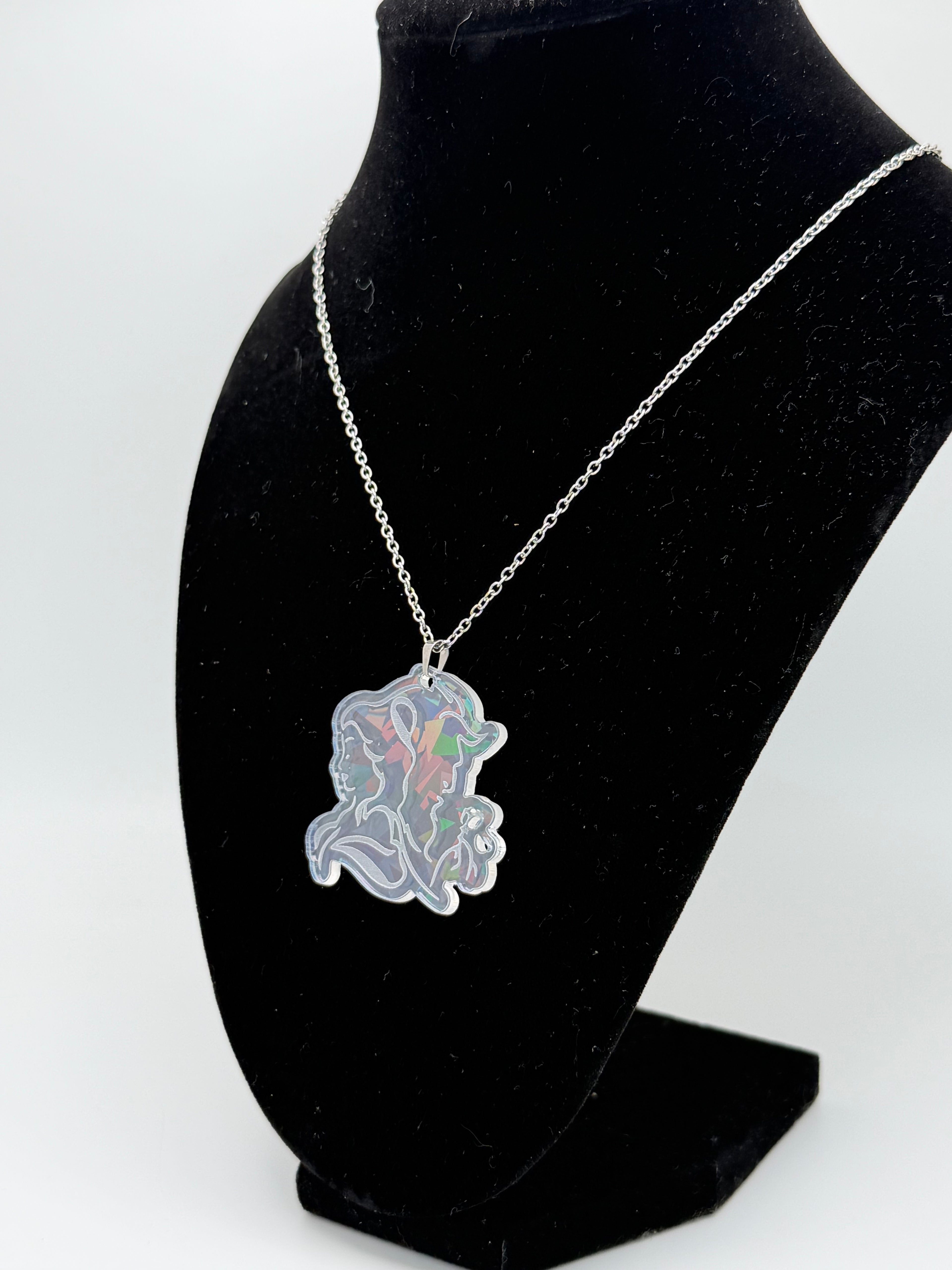 Enchanted Glass Princess Silver Cameo Pendant Necklace — Exclusive Edition