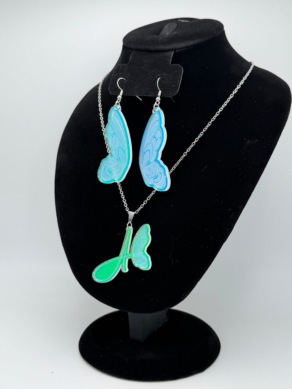 Signature Abi's Metamorphosis Jewelry Set — Butterfly Necklace & Earrings Set