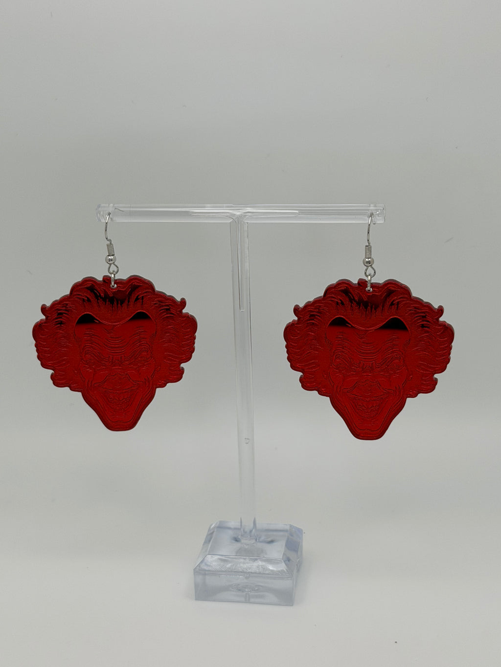 Wicked Evil Clown Dangle Earrings — Halloween Edition