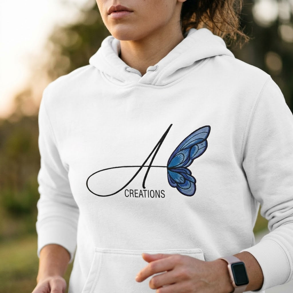 Abigail's Creations Signature White Hoodie
