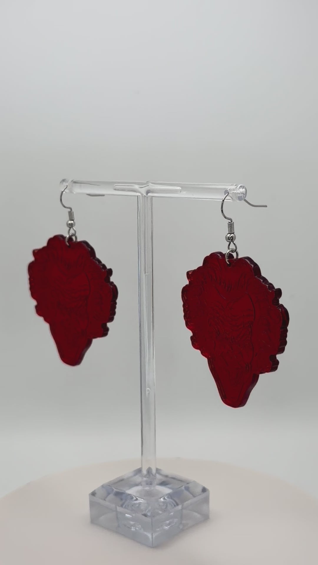 Wicked Evil Clown Dangle Earrings — Halloween Edition