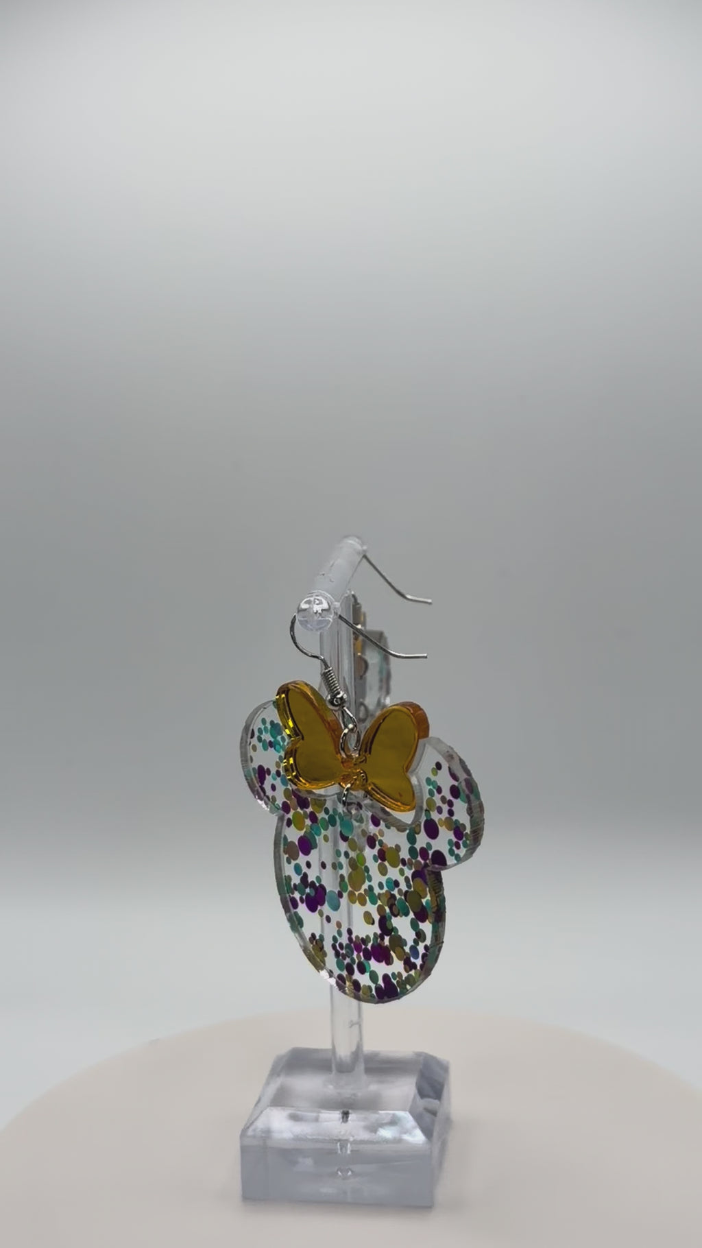 Magic Silhouette Confetti Two-Piece Articulated Dangle Earrings