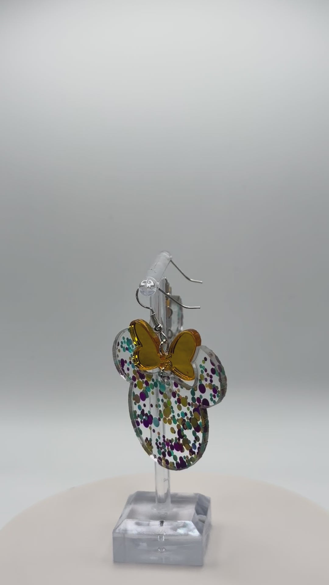 Magic Silhouette Confetti Two-Piece Articulated Dangle Earrings